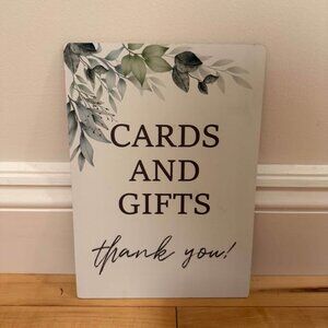 “Cards and Gifts” Sign for Wedding/Shower/Party